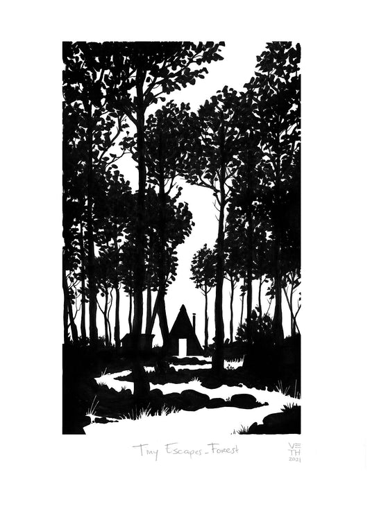 Tiny Escape Forest // Giclée Art Print